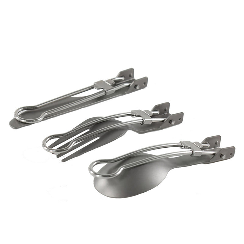 Titanium Knife Fork Spoon Folding Set