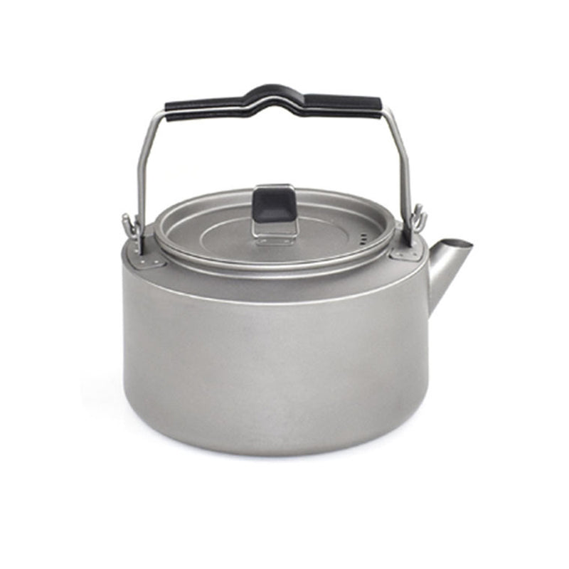 Outdoor Pure Titanium Coffee Tea Pot with Heat Proof Handle