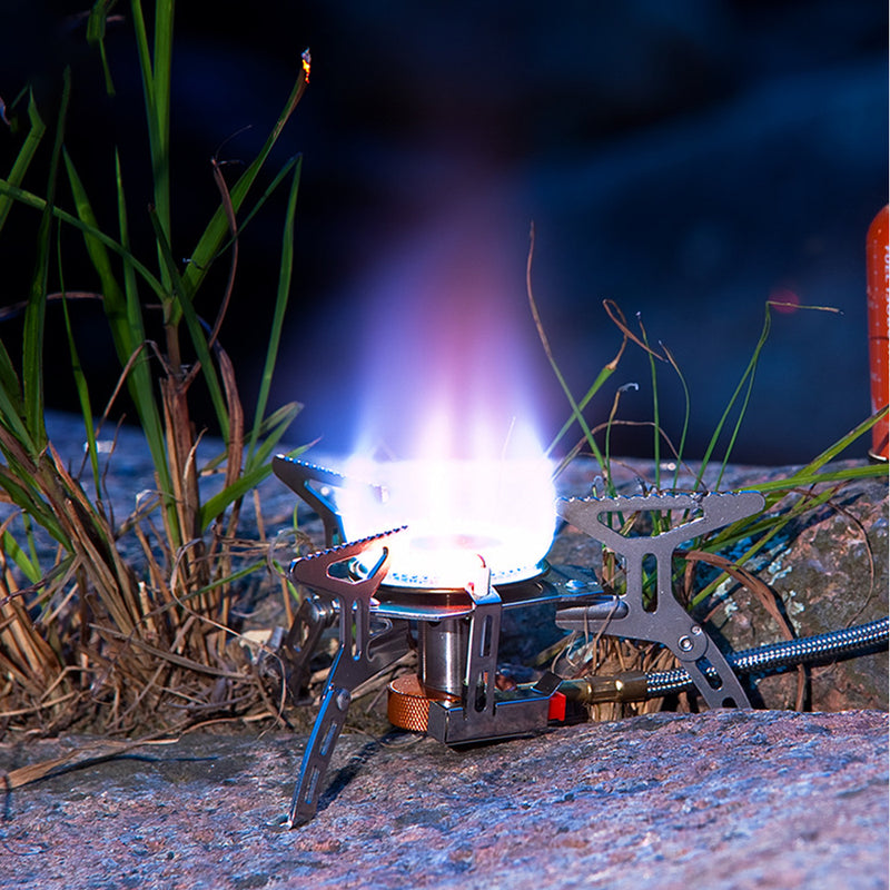 Foldable Electronic Ignition Outdoor Camping Portable Gas Stove