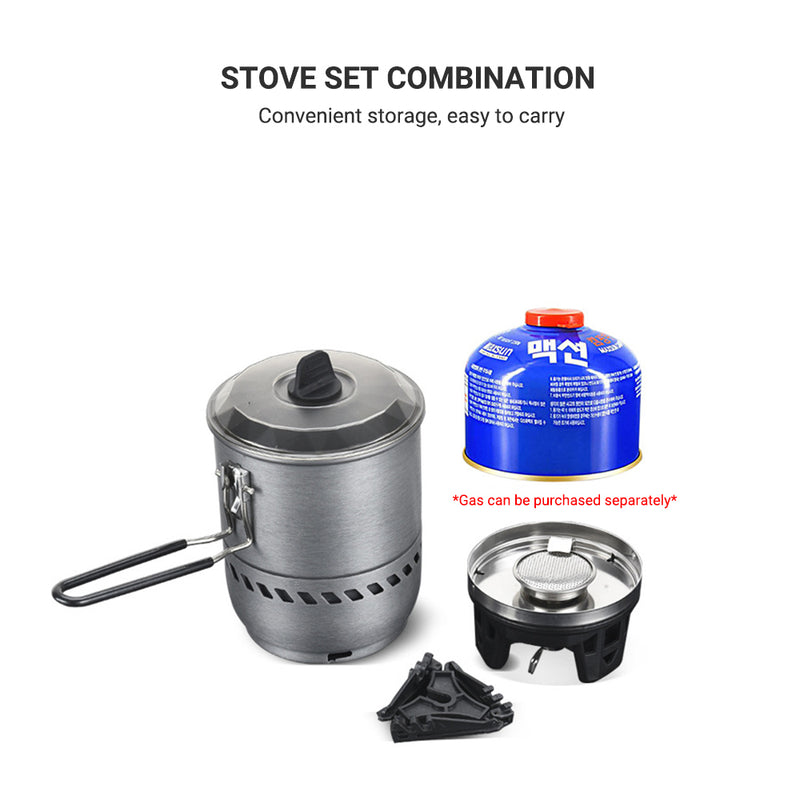 Backpack Camping Stove System, All in One Gas Outdoor Camping Stove（Gas Tank Not Included）