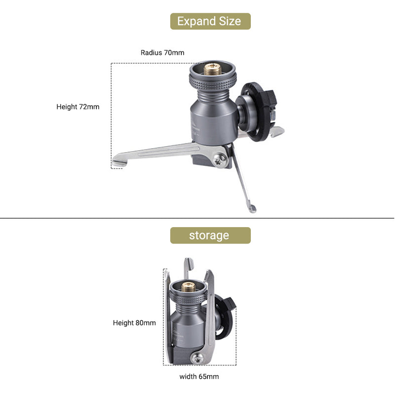 Stand Type Convert Adapter for Butane Gas Fuel Canister