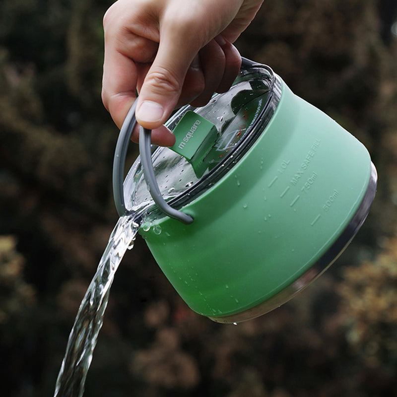 Collapsible Food Grade Silicone Camping Tea Kettle/Cup/Bowl