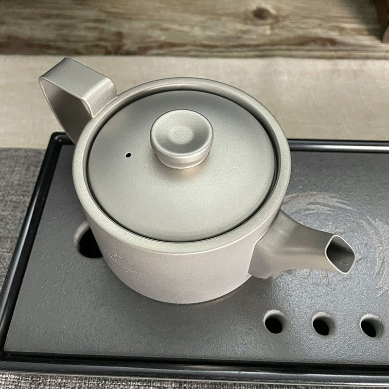 Outdoor Camping Pure Titanium Teapot Tea Pot Tea Set Travel Set