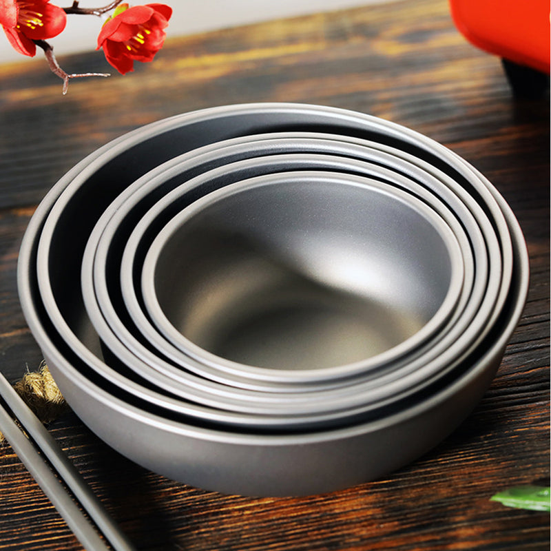 Pure Titanium Bowl Set