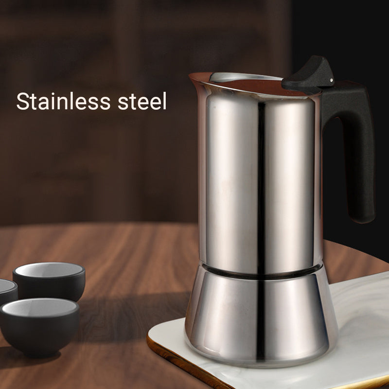 Espresso Maker, Stainless Steel Moka Pot