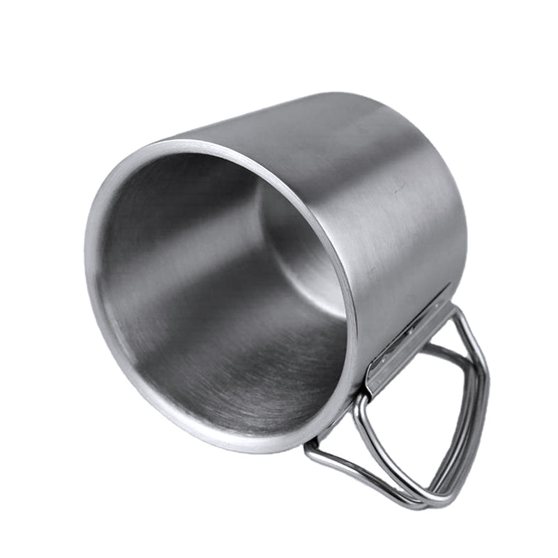 304 Stainless Steel Double Layer Coffee Cup