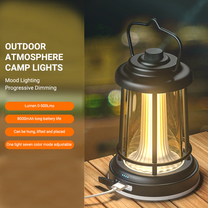 Super Long Battery Life Camping Retro Lamp