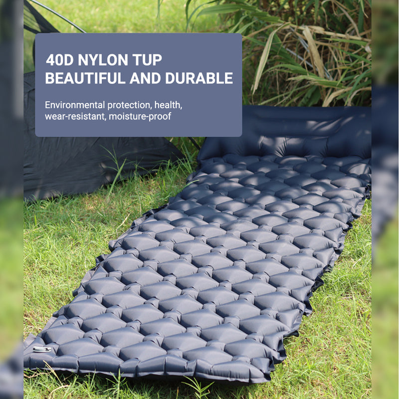 Spliceable Inflatable Sleeping Pad With Pillow